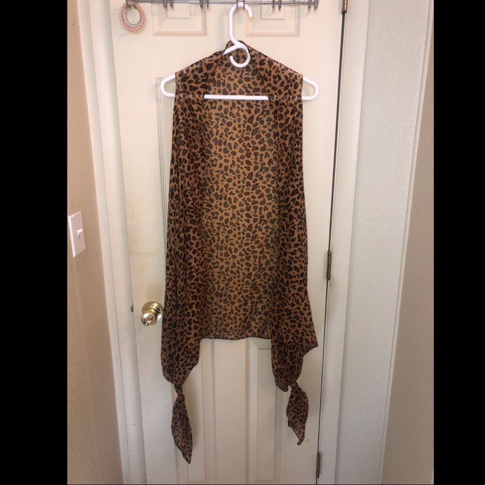 Cheetah Print Vest Cardi